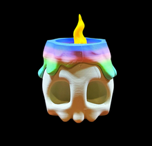 Load image into Gallery viewer, Pastel Skull Candle Stash Jar