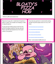 Load image into Gallery viewer, Crochet Pattern: Bloaty’s Pizza Hog