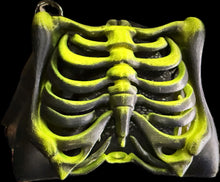 Load image into Gallery viewer, Neon Green and Black Ribcage Bag