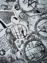 Load image into Gallery viewer, Ribcage Bag - Hand Painted- One of a Kind Nightmare Before Christmas