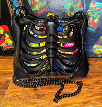Load image into Gallery viewer, Ribcage Bag - Hand Painted- One of a Kind Harry Potter