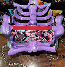 Load image into Gallery viewer, Ribcage Bag - Hand Painted- One of a Kind Pretty N Tarot