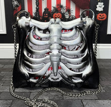 Load image into Gallery viewer, Jack Skellington Ribcage Bag - Hand Painted- One of a Kind