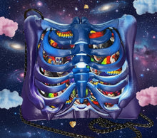 Load image into Gallery viewer, Killer Klowns Ribcage Bag - Hand Painted- One of a Kind