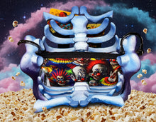 Load image into Gallery viewer, Killer Klowns Ribcage Bag - Hand Painted- One of a Kind