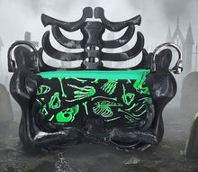 Load image into Gallery viewer, Bag of Bones Ribcage Bag - Hand Painted- One of a Kind