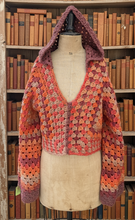 Load image into Gallery viewer, Autumn Ember Crochet Pullover – Size SM/MD