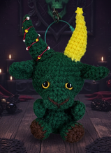 Load image into Gallery viewer, Christmas Tree Keychain Goat