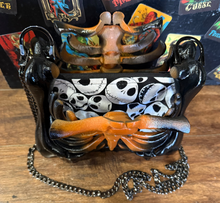 Load image into Gallery viewer, Jack Skellington Ribcage Bag - Hand Painted- One of a Kind