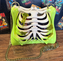 Load image into Gallery viewer, Moss and Bones Ribcage Bag