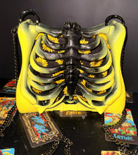 Load image into Gallery viewer, Yellow Jacket and Daises Ribcage Bag