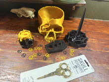 Load image into Gallery viewer, One of a Kind Gold Skull Yarn Bowl Bundles
