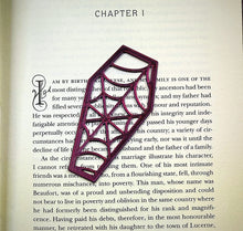 Load image into Gallery viewer, Spiderweb Coffin Bookmark