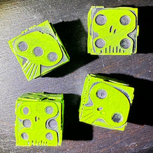 Load image into Gallery viewer, Large Hand Painted Oogie Boogie Dice