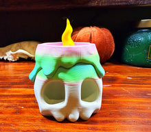 Load image into Gallery viewer, Pastel Skull Candle Stash Jar