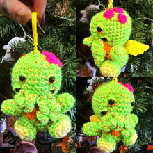 Load image into Gallery viewer, Neon Cthulhu Keychain