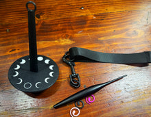 Load image into Gallery viewer, 🌙 Crescent Moon Yarn Wristlet Holder