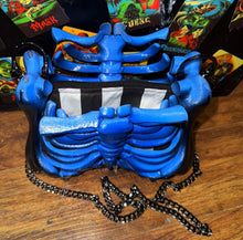 Load image into Gallery viewer, β‘οΈ Electric Blue Ribcage Bag π€π - Creatures And Cuties
