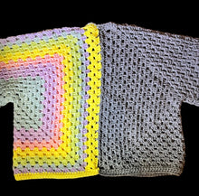 Load image into Gallery viewer, XS/S Half and Half Cropped Cardigan