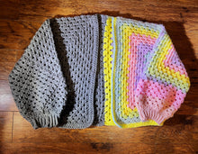 Load image into Gallery viewer, Half and Half Short Cardigan