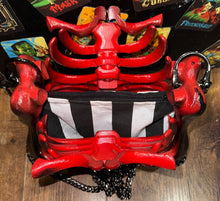 Load image into Gallery viewer, The Bloody Bone Red Ribcage Bag - Creatures And Cuties