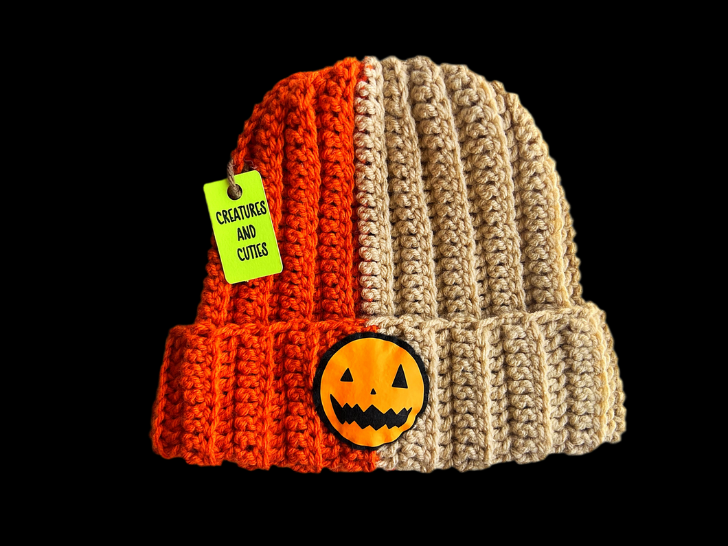 Trick or Treat Half Head Beanie