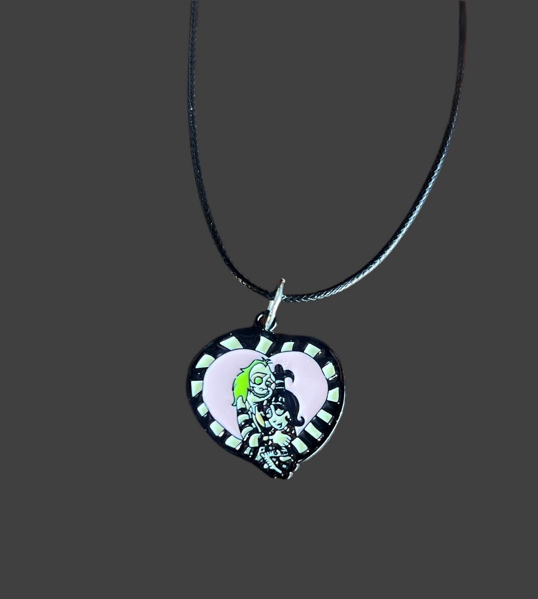 Beetlejuice and Lydia Necklace