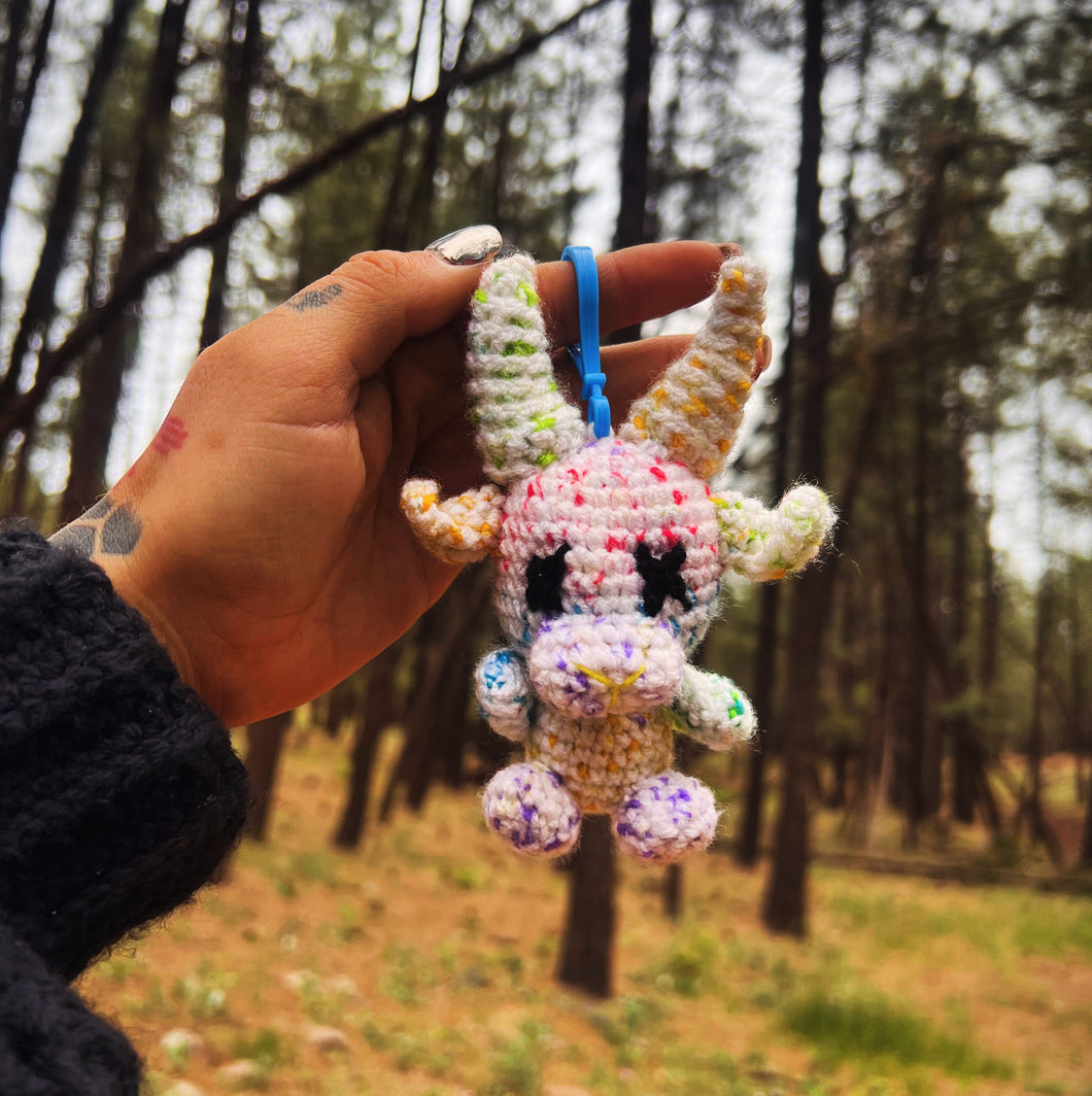 Sprinkles Goat Keychain