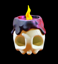 Load image into Gallery viewer, Red and Black Skull Candle Stash Box
