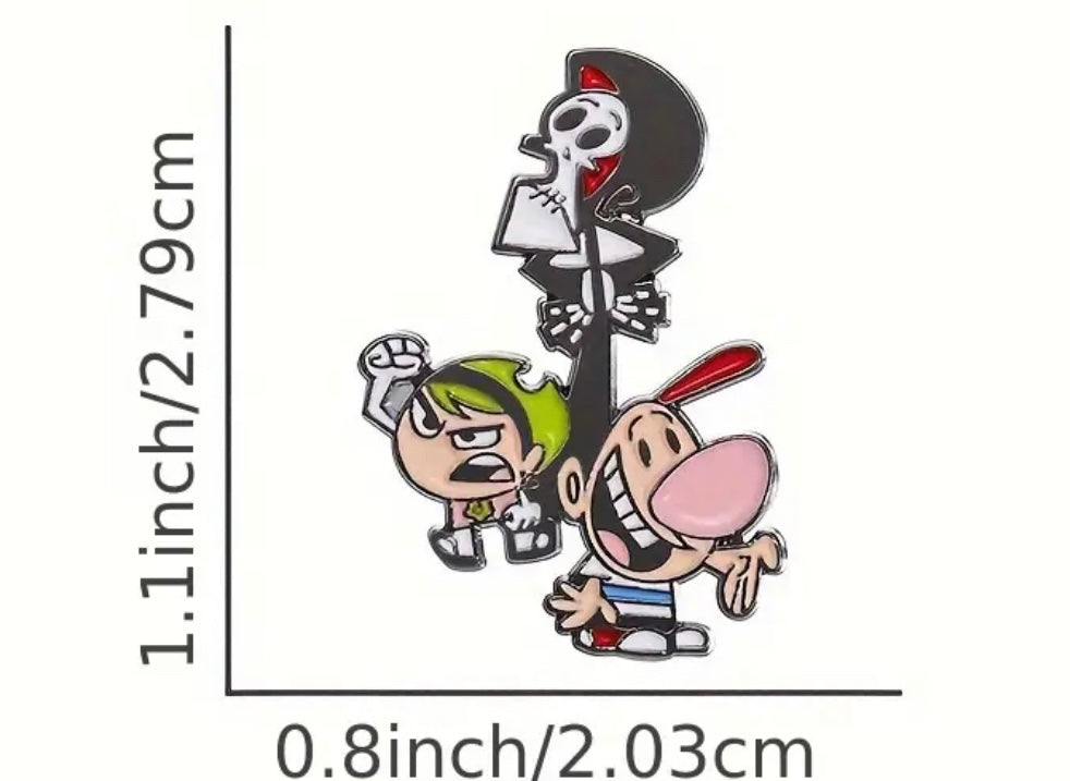 Grim Adventures with Billy and Mandy Enamel Pin