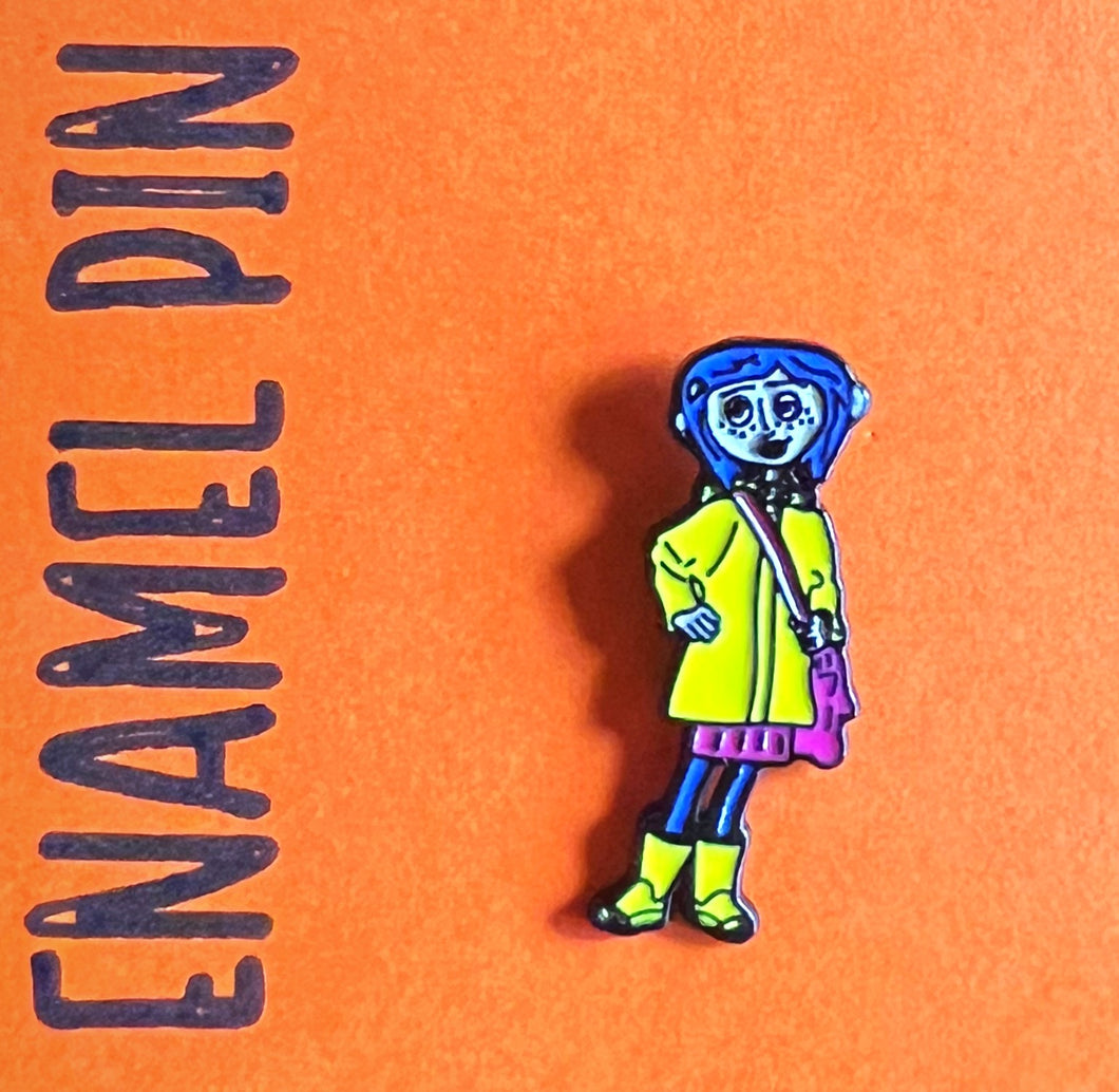 Coraline Enamel Pin