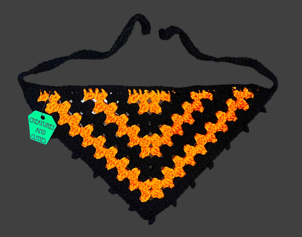 Orange and Black Hair Bandana