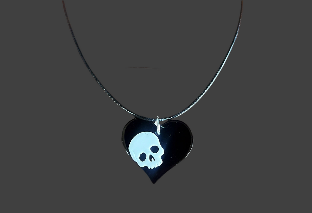 Black Heart Necklace