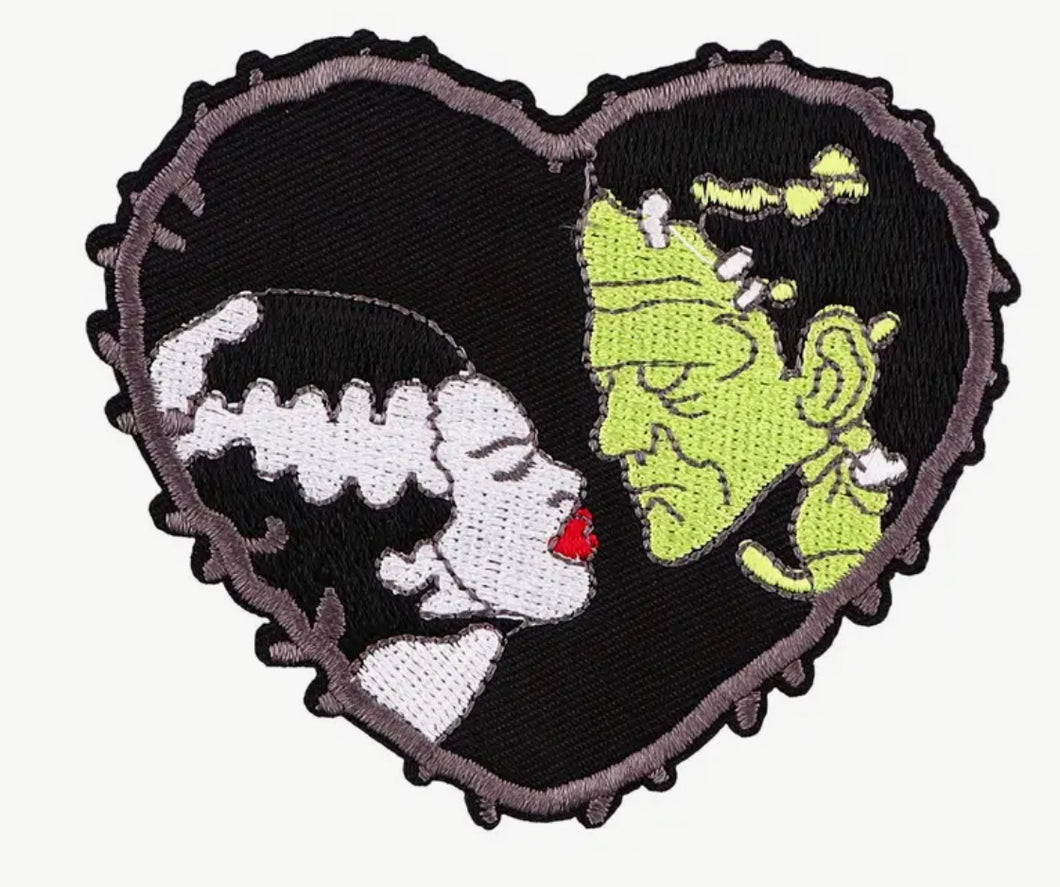 Frankenstein Love Embroidery Patch