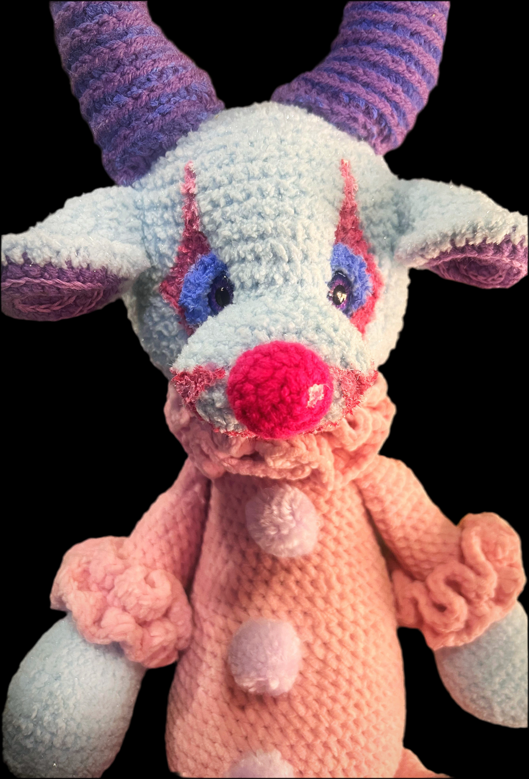 Pastel Clown Goat