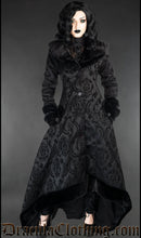 Load image into Gallery viewer, Dracula Clothing Black Pocket Winter Coat
