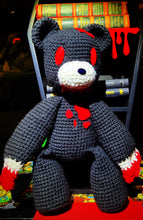 Load image into Gallery viewer, Gloomy Bear- Gothic Plushie with a Bite
