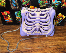 Load image into Gallery viewer, Ribcage Bag - Hand Painted- One of a Kind
