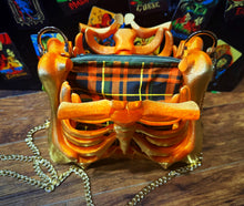 Load image into Gallery viewer, Ribcage Bag - Hand Painted- One of a Kind
