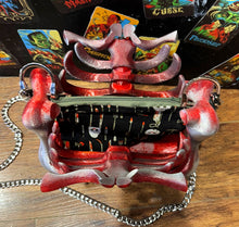 Load image into Gallery viewer, Ribcage Bag - Hand Painted- One of a Kind
