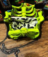 Load image into Gallery viewer, Ribcage Bag - Hand Painted- One of a Kind
