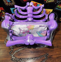 Load image into Gallery viewer, Ribcage Bag - Hand Painted- One of a Kind
