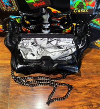 Load image into Gallery viewer, Ribcage Bag - Hand Painted- One of a Kind Nightmare Before Christmas
