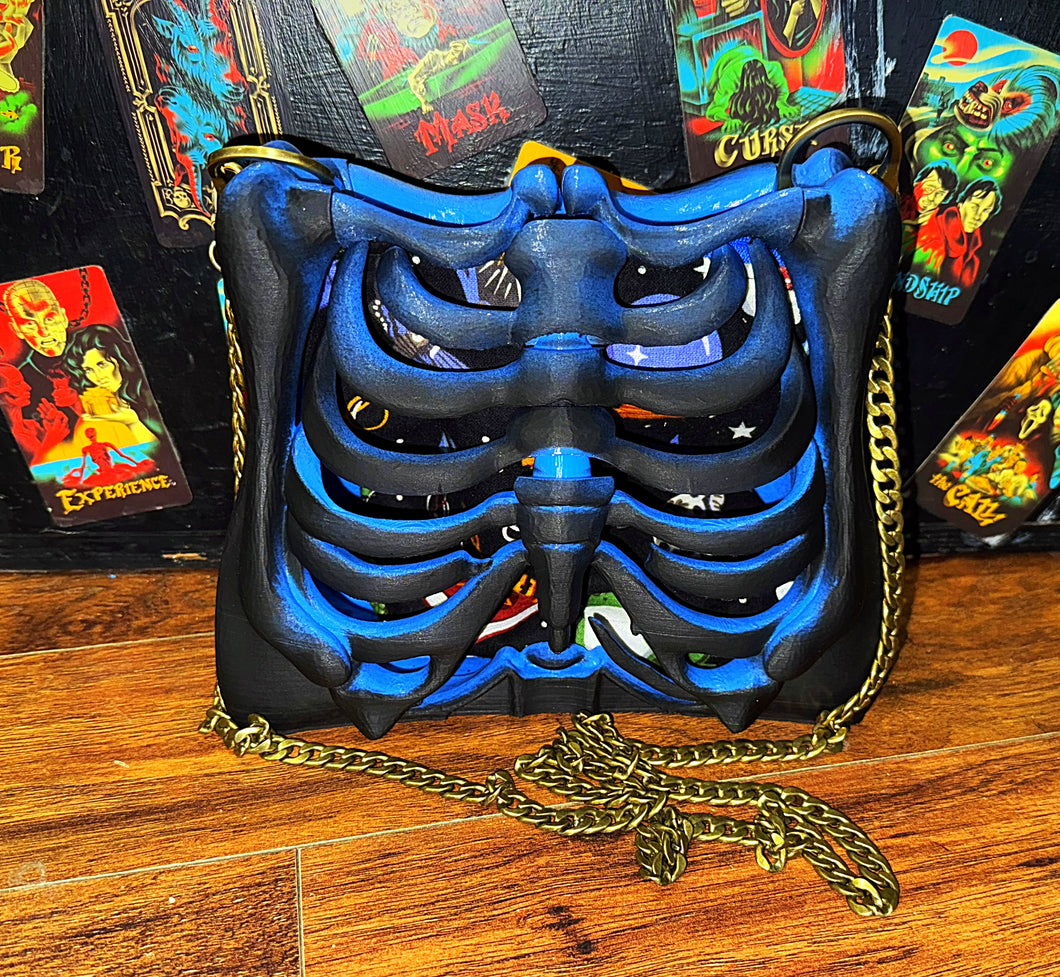 🌙 Mystic Ribcage Bag – “The Star” Lining Edition