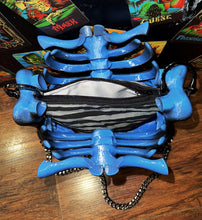 Load image into Gallery viewer, Black And Blue Ribcage Bag 🖤💙
