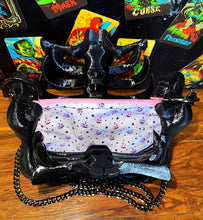 Load image into Gallery viewer, Ribcage Bag - Hand Painted- One of a Kind Gothic Pink
