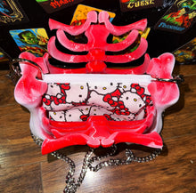 Load image into Gallery viewer, Ribcage Bag - One of a Kind 🖤 Hello Kitty 🖤

