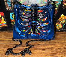Load image into Gallery viewer, Killer Klowns Ribcage Bag - Hand Painted- One of a Kind

