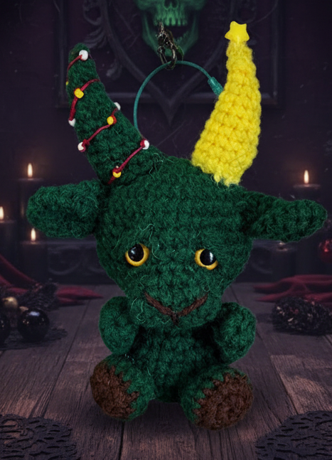 Christmas Tree Keychain Goat