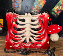 Load image into Gallery viewer, Fungi and Bones Ribcage Bag
